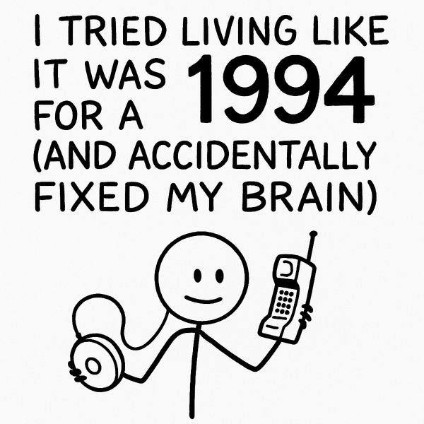 I Tried Living Like It Was 1994 for a Week (And Accidentally Fixed My Brain)